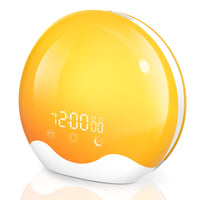 1 x RAW Customer Returns Laliled light alarm clock, daylight alarm clock double alarms, sunrise light alarm clock with sunrise sunset simulation, wake up light alarm clock light with 5 alarm tones FM snooze, bedside lamp for children - RRP €35.99