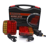 1 x RAW Customer Returns ETUKER LED Magnetic Wireless Trailer Tail Light with Reflector, 12V Waterproof Wireless Trailer Tail Light Brake Light Indicator Light, with License Plate Light - RRP €81.38