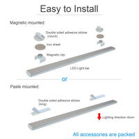 1 x RAW Customer Returns STBTECH LED motion sensor cabinet lights kitchen, 43cm bright light bar, kitchen LED under-cabinet light, under-cabinet lighting for cabinets, shelves, workbenches, wardrobes, cold white 6000K - RRP €24.98