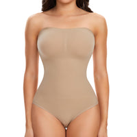 1 x RAW Customer Returns Joyshaper Shapewear Women s Tummy Control Body Shaper String Strapless Bodysuit Thong Shaping Body Tummy Control Corset Shaping Bodysuits Shape String Body Thong Corset Body Figure-Shaping Underwear Beige L - RRP €27.99