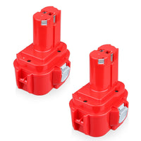 2 x RAW Customer Returns VANTTECH 2 pieces 9.6V 4.0Ah NI-MH replacement for Makita 9120 9122 9134 9135 9135A 9100A 9101A 9102 6261D 6207D PA09 9100 192019-4 192596-6 192638-6 193099-3 193156-7 - RRP €72.58