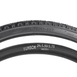 1 x RAW Customer Returns YunSCM Pack of 2 24 Inch Bicycle Tires 24x1.75 Coat 47-507 Plus Pack of 2 24 Inch Tube 24x1.50 1.75 AV32mm Valve Compatible Road Bike 24x1.75 Tire and Tube - RRP €43.1