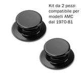 1 x RAW Customer Returns Oppaha Pot Knobs AMC Compatible 100 Brass and Bakelite Anti-Scald Thread Set 2 Pcs - RRP €30.0