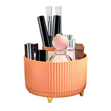 7 x Brand New KERANEET Cosmetic Make Up Organizer 5 Compartments 360 Beauty Organizer Multifunctional Storage for Room Decor Bedroom Bathroom Dressing Table - Orange - RRP €63.42