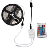 1 x RAW Customer Returns RGB LED Stripes 10M 32.8ft 60Leds M LED Strip RGB 5050 SMD RGB 600 LED Strip Light Strip Light IP65 Waterproof with 24 Buttons Controller Remote Control DC 24V Power Supply EU Plug - RRP €43.36