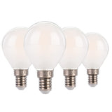 1 x RAW Customer Returns FLSNT Dimmable G45 LED light bulb E14 vintage, E14 LED filament lamp P45 small Edison in teardrop shape, 806LM 6.5W replaces 60W , 2700K warm white, frozen glass, pack of 4 - RRP €20.29