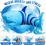 1 x RAW Customer Returns LUSTERMOON Caterpillar Decompression Toy Ocean Shark Decompression Toy, Stim Toy Decompression Fun Autism ADHD Fidget Children s Toy Decompression Gift Adults Caterpillar Shark  - RRP €10.06