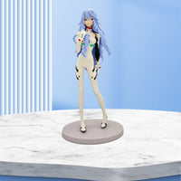 1 x RAW Customer Returns Gensly Anime Figures Rei Ayanami Figures Ayanami Rei Action Figure PVC 22cm Long Hair Version Decoration Collection - RRP €10.07