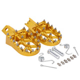 1 x RAW Customer Returns Motorcycle Foot Pegs Dirt Bike Footpegs for CRF50 CRF70 CRF110 XR50 XR70 XR110 Pit Bike Chinese Stomp Demon X WPB Orion M2R KAYO - Gold - RRP €43.99