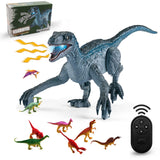 6 x Brand New HANMUN Remote Control Dinosaur Toy, Electric Walking Dinosaur Toy Realistic Simulation Sounds Infrared Walking Velociraptor with Lighting for 3 Age Boys Girls Gifts - RRP €157.8