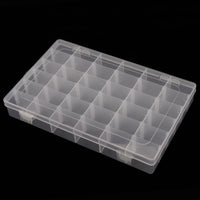 1 x RAW Customer Returns CHEUKYIU 3 PCS 36 Compartments Storage Box Small Parts Box Transparent Small Parts Box Small Parts Box with Lid Plastic Adjustable Sorting Boxes for Jewelry Beads Earring DIY Crafts - RRP €19.15