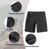 2 x Brand New MaaMgic Camping and Hiking Shorts for Men Outdoor Nylon Lightweight Quick Drying Functional Climbing Shorts, Dark Grey, Size 31 - RRP €43.6