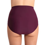 3 x Brand New Acfoda High Waist Bikini Bottoms Women High Waist Bikini Briefs Ruched Tummy Control Bikini Bottom Women Full Coverage Fashion Beach Swim Trunks Purple S - RRP €82.8