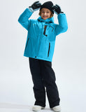 4 x RAW Customer Returns GEMYSE Girls Waterproof Mountain Ski Jacket, Windproof Outdoor Fleece Winter Coat with Hood Light Blue, 116-122  - RRP €319.92