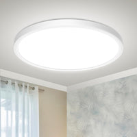 3 x RAW Customer Returns Peasur Ceiling Lamp LED 19W, 1800LM 5000K Ceiling Light IP44 Waterproof Flat Round Ceiling Lighting for Bathroom, Hallway, Kitchen, Bathroom, Bedroom, Living Room, Basement, Diameter 22CM, Neutral White - RRP €50.97