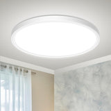 3 x RAW Customer Returns Peasur Ceiling Lamp LED 19W, 1800LM 5000K Ceiling Light IP44 Waterproof Flat Round Ceiling Lighting for Bathroom, Hallway, Kitchen, Bathroom, Bedroom, Living Room, Basement, Diameter 22CM, Neutral White - RRP €50.97