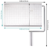 1 x RAW Customer Returns Cheese cutter, cheese slicer stainless steel, wire cheese cutter for cheese butter, precise size scale for cutting butter, vegetables, sausage, herbs more without wire  - RRP €15.92