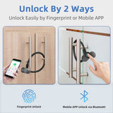 1 x RAW Customer Returns electronic cable lock, eLinkSmart bike lock fingerprint with fingerprint phone app, 40cm length waterproof, cabinet locks for freezer, scooter, french door, refrigerator - RRP €36.99