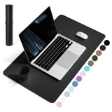 1 x RAW Customer Returns YSAGi Desk pad, mouse pad with leather and non-slip suede, multifunctional office mouse pad, laptop desk pad, table protection pad for office home office black, 60 x 35 cm  - RRP €12.99