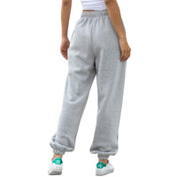 1 x RAW Customer Returns Nuofengkudu Women s Harem Jogger Pants Warm Sweatpants with Big Pockets High Waist Loose Long Elastic Ankle Classic Baggy Fitness Winter Sports Running Trousers Home Fleece-Grey,M  - RRP €26.21