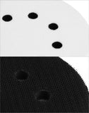 1 x RAW Customer Returns QWORK Pack of 2 150 mm Sponge Interface Pad Velcro Cushion Pad for Sanding Discs 6 Holes  - RRP €8.99