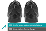 1 x RAW Customer Returns ACE Sapphire work shoes - safety shoes for work - S1-P SRC ESD - black gray - 44 - RRP €45.28