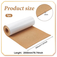 1 x RAW Customer Returns BENECREAT 200x30 cm Self-Adhesive Cork Rolls, 3 mm Thick Cork Sheets Burlywood Cork Board Mats Coasters Cork Sheets for Wall Furniture Decoration, DIY Crafts - RRP €23.1