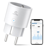 1 x RAW Customer Returns EIGHTREE Smart WiFi Socket, Alexa Accessory WiFi Socket with Power Measurement, Voice Control Timer, Smart Home works with Alexa, Google Home - RRP €10.99