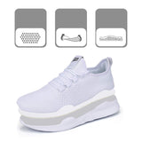 1 x RAW Customer Returns BUBUDENG Women s Shoes Gymnastics Running Shoes Women s Running Gymnastics Casual Walking Jogging Trekking Tennis Mesh Basketball Sport Outdoor Fitness Sports White EU40 - RRP €58.8