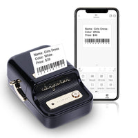 1 x RAW Customer Returns YuLinca Smart Label Maker B21 with 230 Labels Bluetooth Thermal Price Barcode Label Printer Mailing Address Label Machine Compatible with Android and iOS Black  - RRP €73.93