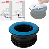 1 x RAW Customer Returns Rubber sleeve, toilet rubber ring Odorless rubber seal Drain pipe sealing ring suitable for all types of standard toilet drains - RRP €17.53