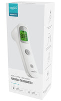 1 x RAW Customer Returns EUROPAPA Fever Thermometer for Babies, Children, Adults, Infrared Forehead Thermometer with Fever Alarm, C F Switch, 30 Times Measurement Memory - RRP €19.99