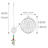 20 x Brand New Crystal Decor Dream Catcher Car Accessories Sun Catcher with Wings Window Decoration Meditation Ornaments Home Decoration Round  - RRP €221.8