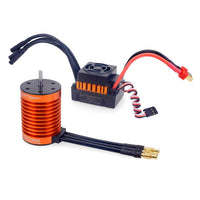 1 x RAW Customer Returns DollaTek Waterproof F540 3300KV Brushless RC Car Motor with 60A ESC Set for 1 10 RC Car - RRP €47.99