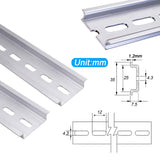 1 x RAW Customer Returns Taiss 3 pieces 25 cm top hat rail slot aluminum never rust, DIN rail for distribution cabinet control cabinet installation, 35 mm wide, 7.5 mm high, long 250 mm 10  - RRP €10.07