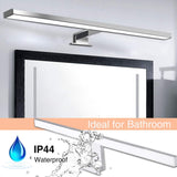 1 x RAW Customer Returns Hommie LED mirror light bathroom, 60CM mirror light with switch 15W 1200Lm 4000K neutral white mirror lamp bathroom 230V, mirror lamps mirror bathroom cabinet, IP44 waterproof bathroom mirror light - RRP €37.37