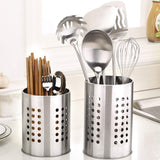 1 x RAW Customer Returns Stainless Steel Kitchen Utensil Holder, Rustproof Large Kitchen Utensil Organizer, Cutlery Basket for Organizing Drawers and Countertops for All Kitchens, 2 Pack - RRP €14.14