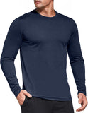 1 x RAW Customer Returns Men s 3-pack long-sleeved T-shirts, UPF 50 UV quick-drying functional shirt running shirts, breathable long-sleeved sports shirt gym shirt outdoor workout fitness top Black Navy HGrey-3P03-M - RRP €34.99