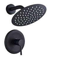 1 x RAW Customer Returns SaniteModar concealed shower system black, hidden shower fittings, complete set with rain shower - RRP €49.54