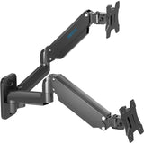 1 x RAW Customer Returns BONTEC Monitor Wall Mount for 13 to 27 Inch Screens, Fully Adjustable Gas Spring Monitor Arm, Ergonomic Height Adjustable Monitor Wall Mount, VESA 75 100 mm - RRP €48.31