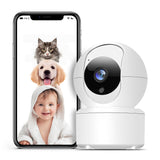 1 x RAW Customer Returns GT HITGX 2K HD baby monitor with camera WiFi surveillance camera indoor, two-way audio, night vision, motion detection dog camera, compatible with app screen, for babies pets - RRP €30.24