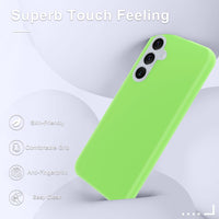 10 x RAW Customer Returns YENAPOON for Samsung Galaxy S23 FE case with 2 screen protectors, liquid jelly silicone case, thin mobile phone case, shockproof, scratch-resistant protective case, yellowish green - RRP €118.0