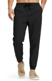 1 x RAW Customer Returns Libin Men s Casual Joggers Drawstring Cotton Twill Cargo Pants Outdoor Athletic Hiking Track Jogging Sweatpants, Black, XX-Large - RRP €24.99