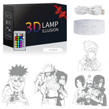 19 x Brand New Teliles 4 Patterns Anime Night Light 3d Illusion Toys For Children, 16 Changing Colors With Remote Control, Night Lamp For Kids, Birthday, Christmas Gifts, Bedroom Decoration - RRP €360.62