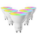 1 x RAW Customer Returns Fitop Alexa light bulbs GU10 WiFi smart lamp, 4.7W equivalent to 50W, RGB 16 million colors warm white-cold white, dimmable via app or voice, compatible with Alexa Google Home, no hub required, 5 pieces - RRP €32.78