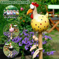 1 x RAW Customer Returns TYXSHIYE Ceramic Chicken Garden Decoration, Garden Decoration, Handmade Garden Statue, Decorative Hen Garden Stake, Garden Stake Figure, Patio, Weatherproof, Resin Statue, Farm, Balcony, Living Room Decoration Yellow  - RRP €18.14