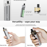 1 x RAW Customer Returns Original VAPTIO Orizon Kit Electronic Cigarette Set 1500 mAh 25 W Starter Set, Vape Pen with 0.6 Ohm Coil 4.0 ml Pod, no E-Liquid no Nicotine Black  - RRP €25.2