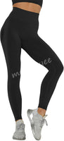 1 x RAW Customer Returns Memoryee Women s Sports Leggings Push Up Booty Leggings Fitness High Waist Elastic Tights Leggins Yoga Gym Pants B-Black M - RRP €25.56