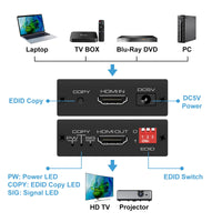 1 x RAW Customer Returns HDMI EDID Manager 4k Prophecy Emulator 8 EDID Mode EDID Copier Programmable Gains Equalized 4k 60Hz HDMI 2.0b Signal HDCP2.2 18Gbps HDR YUV 4 4 4 cec - RRP €40.33