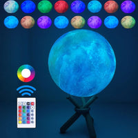 6 x RAW Customer Returns Moon Lamp Kids Hanging Night Light 3D Galaxy Lamps 5.9 inch for Girl Lovers Ages 3 and Up Teen Girls Birthday Gifts, 16 Colors Bedside Lamp with Stand Touch Pat Remote Control - RRP €122.4